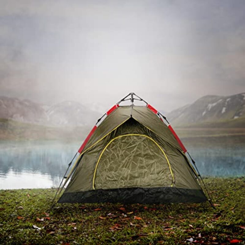 Royalford 8 Person Light Weight Portable Windproof Versatile Seasonal Tent, RF10298, Multicolour