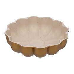 Royalford 27cm Aluminium Bundt Cake Pan, RF10837, 27x7cm, Gold