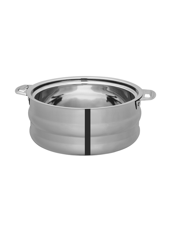 Royalford 1 Ltr Galaxy Stainless Steel Double Wall Hot Pot, RF10540, Silver