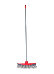 RoyalFord One Click Series Floor Broom Stick, RF8832, Silver/Red