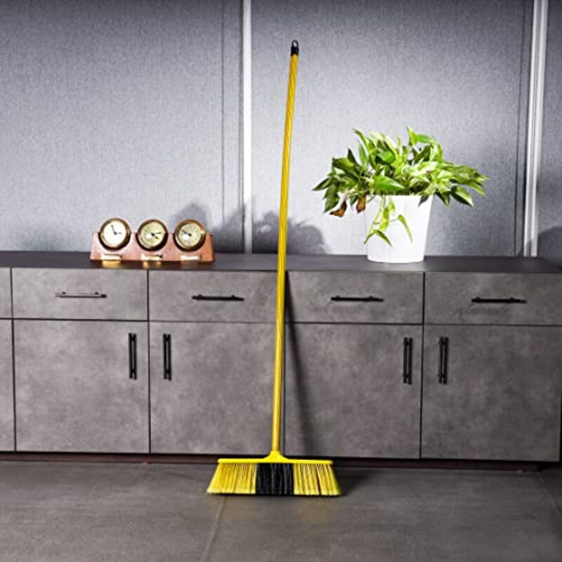 Royalford Floor Broom with a Long Handle, RF11647, Yellow/Black, 1-Piece