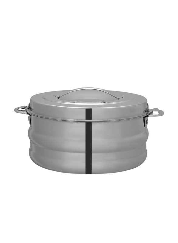 Royalford 3.5 Ltr Galaxy Stainless Steel Double Wall Hot Pot, RF10543, Silver
