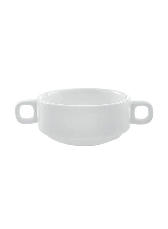 RoyalFord 4.5-inch Porcelain Magnesia Soup Bowl, RF8007, White