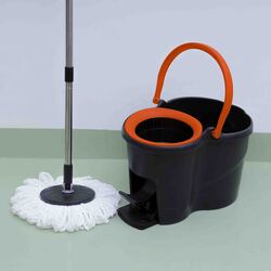 Royalford Microfiber Turbo Spin Easy Mop, RF10105, Red