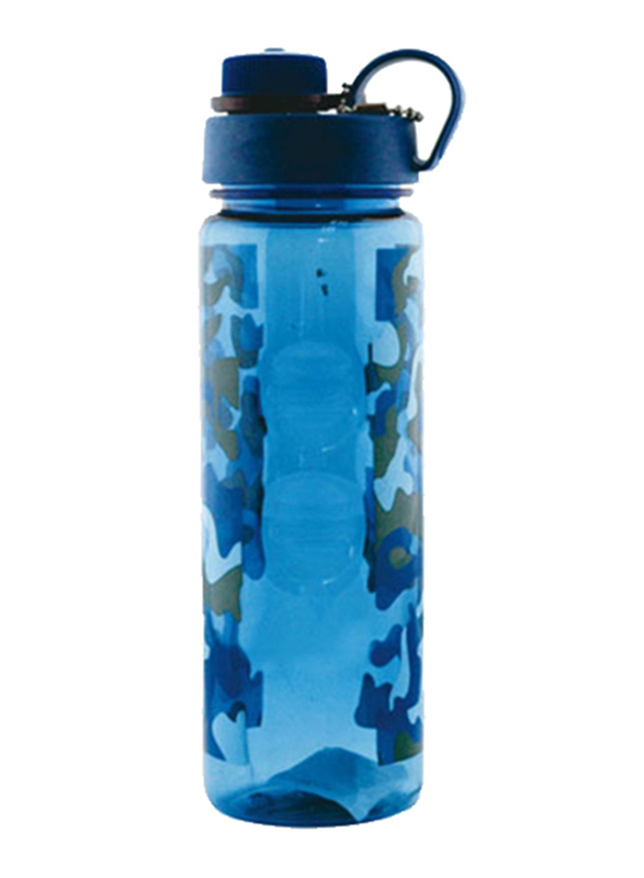 RoyalFord 750ml Plastic Water Bottle (Military), RF6418, Blue