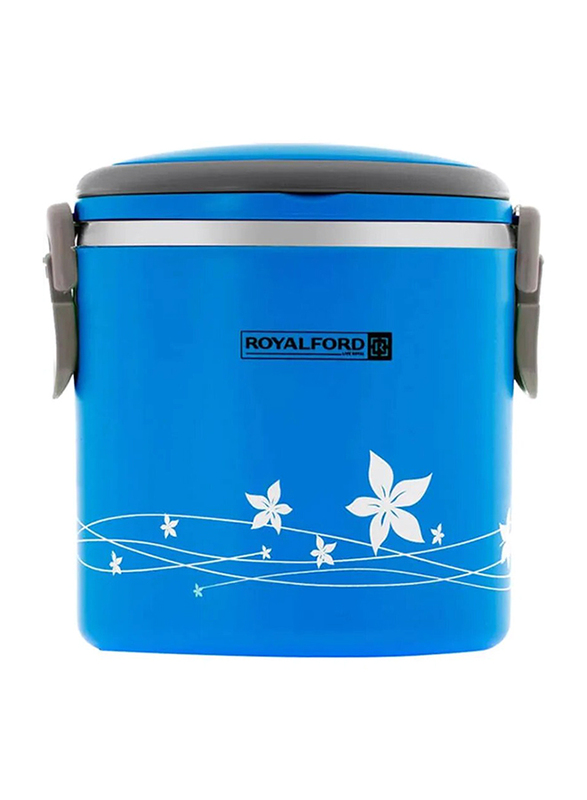 RoyalFord Stainless Steel Lunch Box, 1.8 Liter, Blue