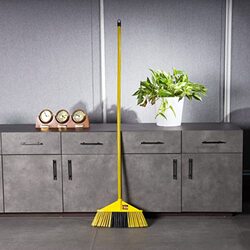 Royalford Floor Broom with a Long Handle, RF11652, Yellow/Black, 36cm