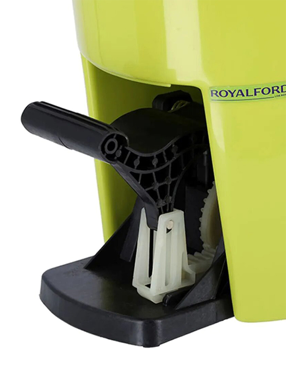 RoyalFord Spin Easy Mop Bucket Pedal, Green/White