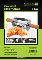 Royalford Stainless Steel Croissant Roller Cutter, Silver