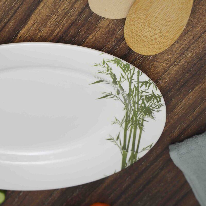

Royalford 12-inch Melamine Mini Ware Oval Trays, RF10414, White