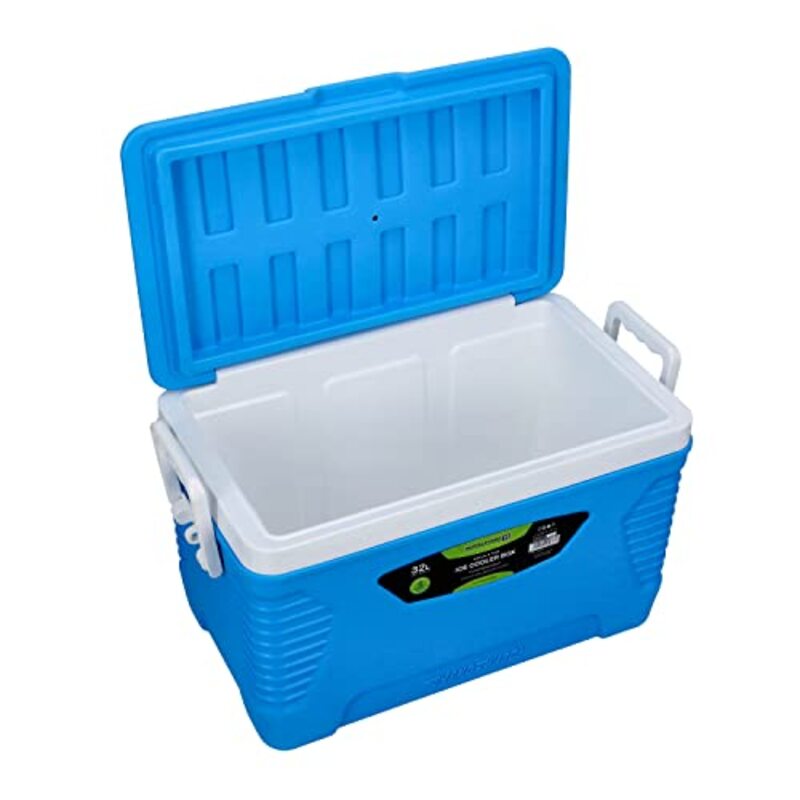Royalford 32 Litres Insulated Ice Cooler Portable Cooler Box, RF10479, Blue