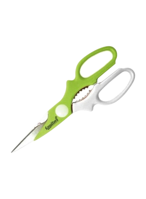 RoyalFord Stainless Steel Kitchen Scissor, RF6319, Green/White