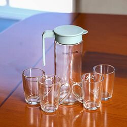 Royalford 5-Piece Glass Juice Set, RF11028, Clear