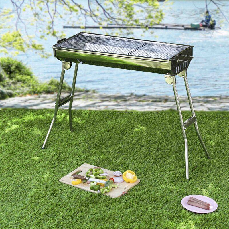 

Royalford Barbecue Stand with Stainless Steel Grill, RF10362, Multicolour