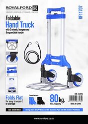 Royalford Foldable Hand Truck, RF11707, Blue