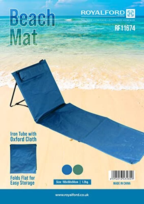 Royalford Beach Mat, RF11674, Green