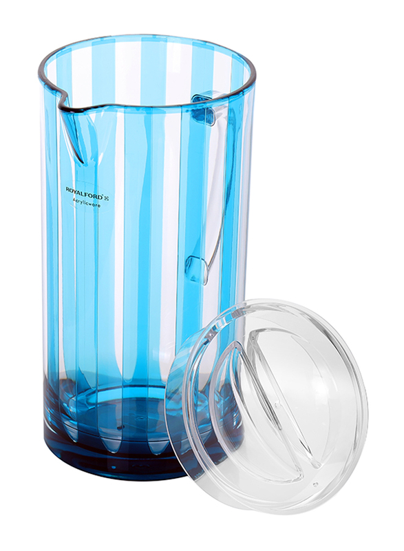 Royalford 2.4 Ltr Reem Acrylic Water Jug, Blue/White