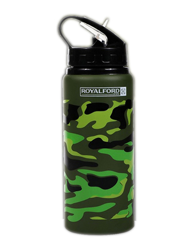 RoyalFord 600ml Stainless Steel Sports Bottle, RF9361, Green