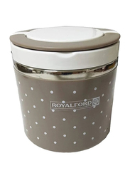 RoyalFord Lumia Lunch Box, 800ml, Grey/White