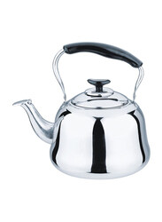 RoyalFord 1 Ltr Gas Stainless Steel Whistling Kettle, RF9564, Silver