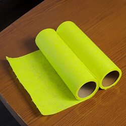 Royalford RoyalBright Cleaning Cloth Roll made of 50% Polyester 30% Microfiber and 20% Viscose, RF11072, Yellow, 2 x