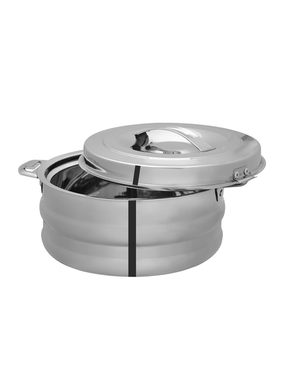 Royalford 5 Ltr Galaxy Stainless Steel Double Wall Hot Pot, RF10544, Silver