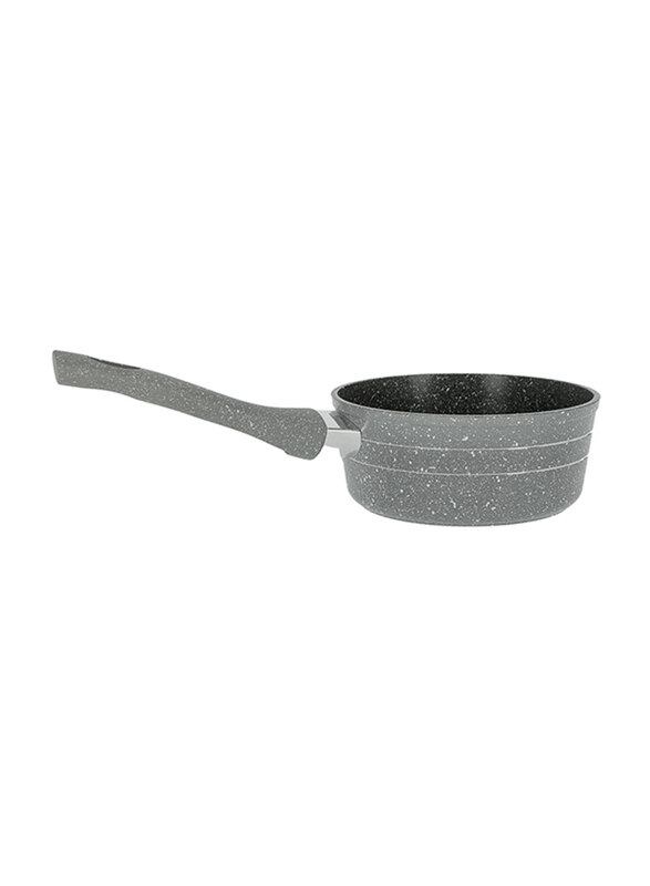 

Royalford 16cm Non-Stick Durable Marble Coating Aluminium Smart Saucepan, RF9473, Grey