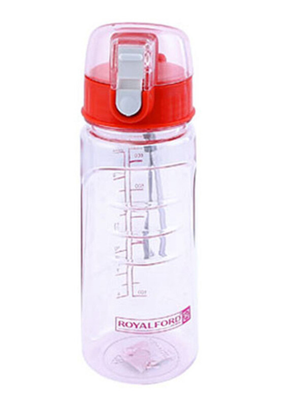 

RoyalFord 550ml Plastic Water Bottle, RF5223, Clear