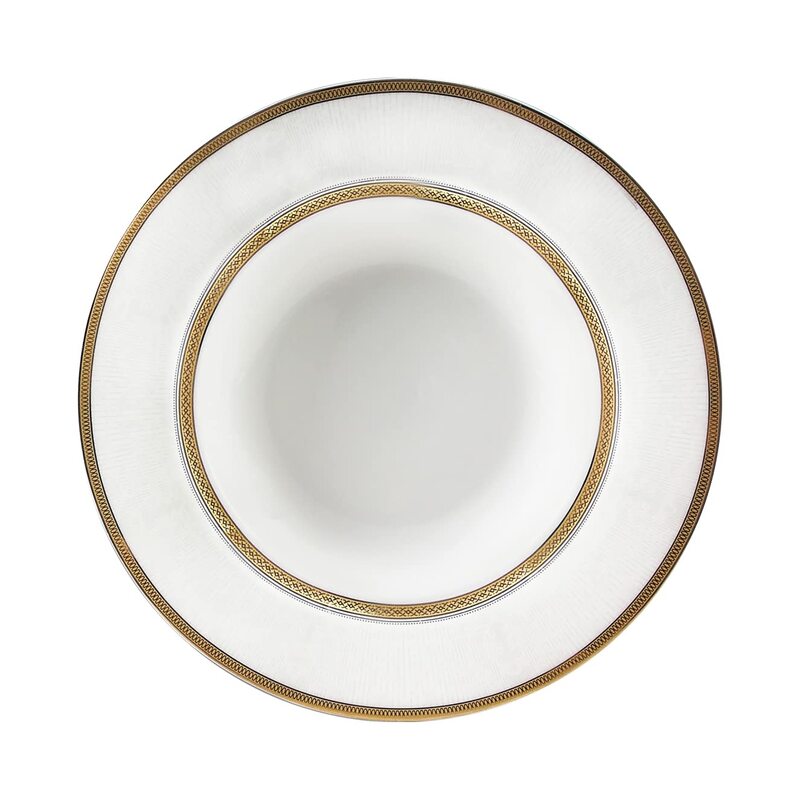 Royalford 1 Piece Round Kitchenware Dinner Plate, RF11052, White