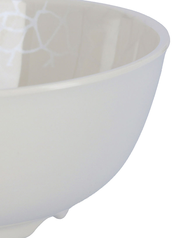 رويال فورد وعاء تقديم من الميلامين 6 بوصة، أبيض لؤلؤي