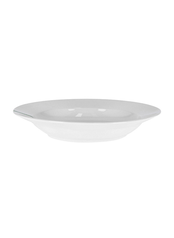 Royalford 10-inch Deep Serving Plate, RF8760, White