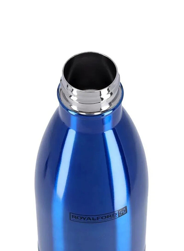 RoyalFord 750ml Stainless Steel Vacuum Bottle, Blue