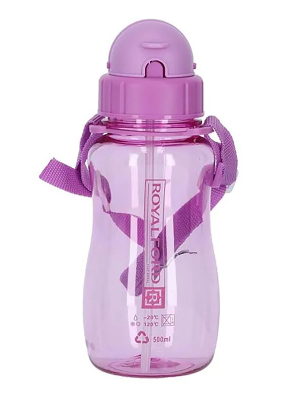 RoyalFord 500ml Plastic Water Bottle, RF7581PN, Purple