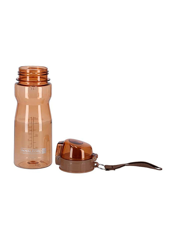 RoyalFord 550ml Plastic Water Bottle, RF5225COF, Brown