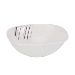 Royalford 9-inch Floral Print Opalware Serving Bowl, RF11243, White