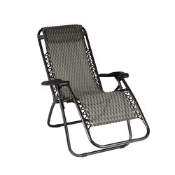 Royalford Zero Gravity Lightweight Portable Folding Chair, RF11675, Brown