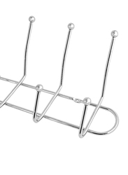 RoyalFord 6-Hook Metal Hanger, Silver