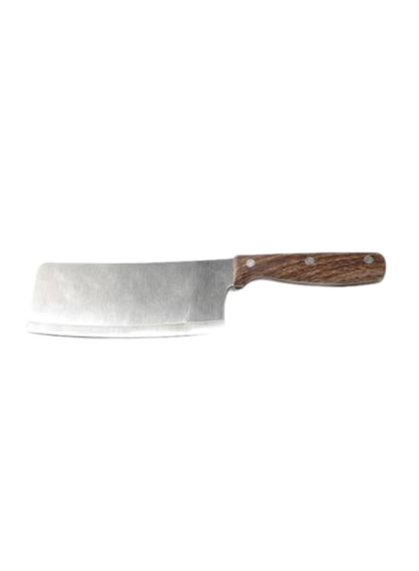 RoyalFord 6-Inch Cleaver Multipurpose Chef Knife, RF9664, Brown/Silver