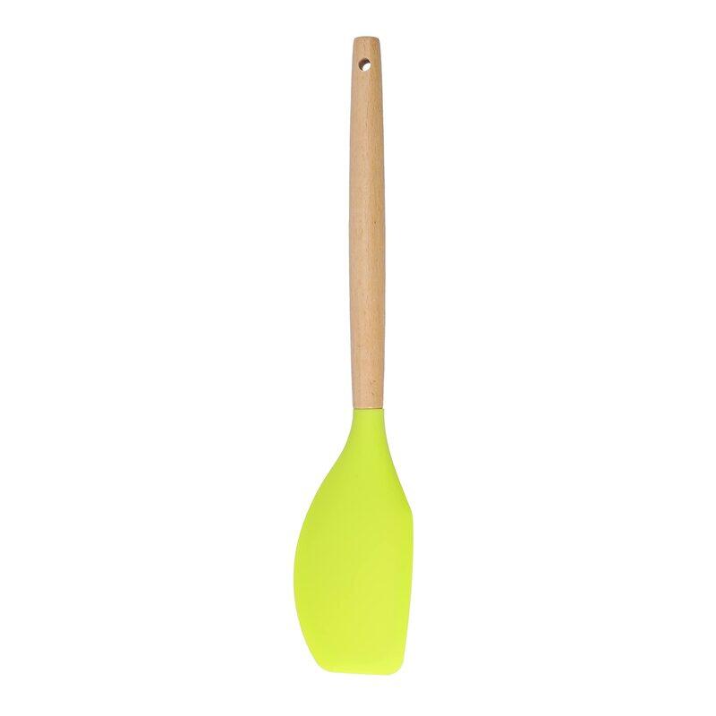 

Royalford Silicon Spatula with Wooden Handle, Multicolour