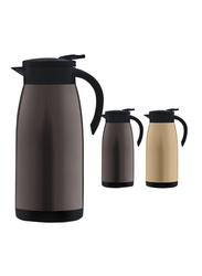 RoyalFord 1.2 Ltr Stainless Steel Vacuum Flask Coffee Pot, RF9700, Brown