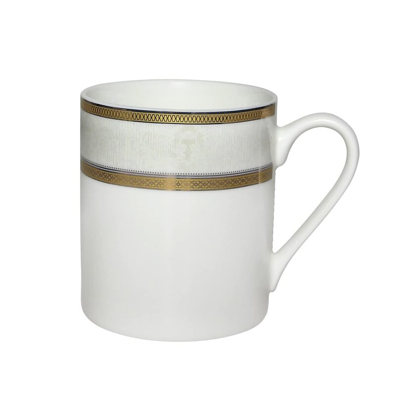 Royalford 380ml New Bone China Tea Cup, White