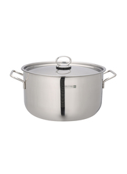 Royalford 28cm Stainless Steel Casserole with Lid, RF10126, Silver