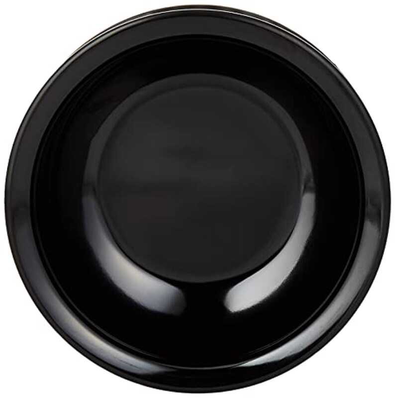 Royalford 4 inch Round Melamine Biza Handi with Lid, RF10051, 10.16x10.16x13.97 cm, Black