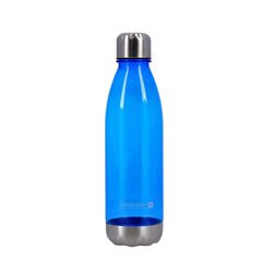 Royalford Polymer Water Bottle with Metal Cap, 680ml, Blue
