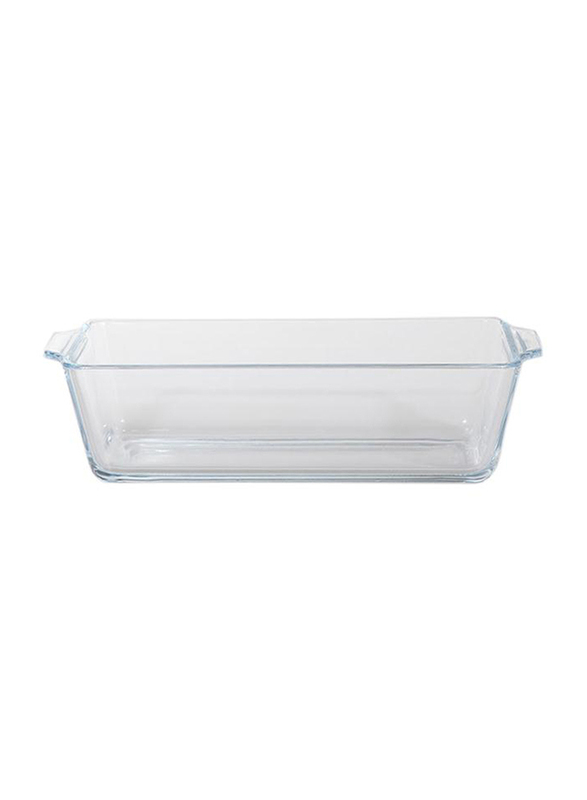 RoyalFord 1.8 Ltr Borosilicate Glass Rectangle Loaf Dish, RF8809, Clear