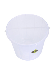 RoyalFord Economy Transparent Bucket with Lid, 20 Liter, Clear