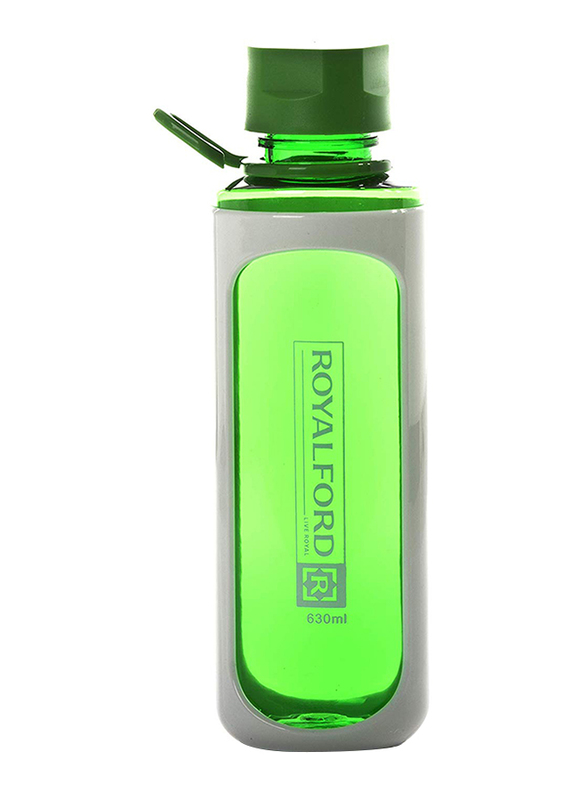 RoyalFord 630ml Plastic Water Bottle, RF6421, Green