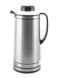 RoyalFord 1.6 Ltr Glass Vacuum Flask, RF5754, Silver