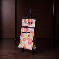 Royalford Foldable Shopping Trolley Bag, 30L, RF11373, Multicolour