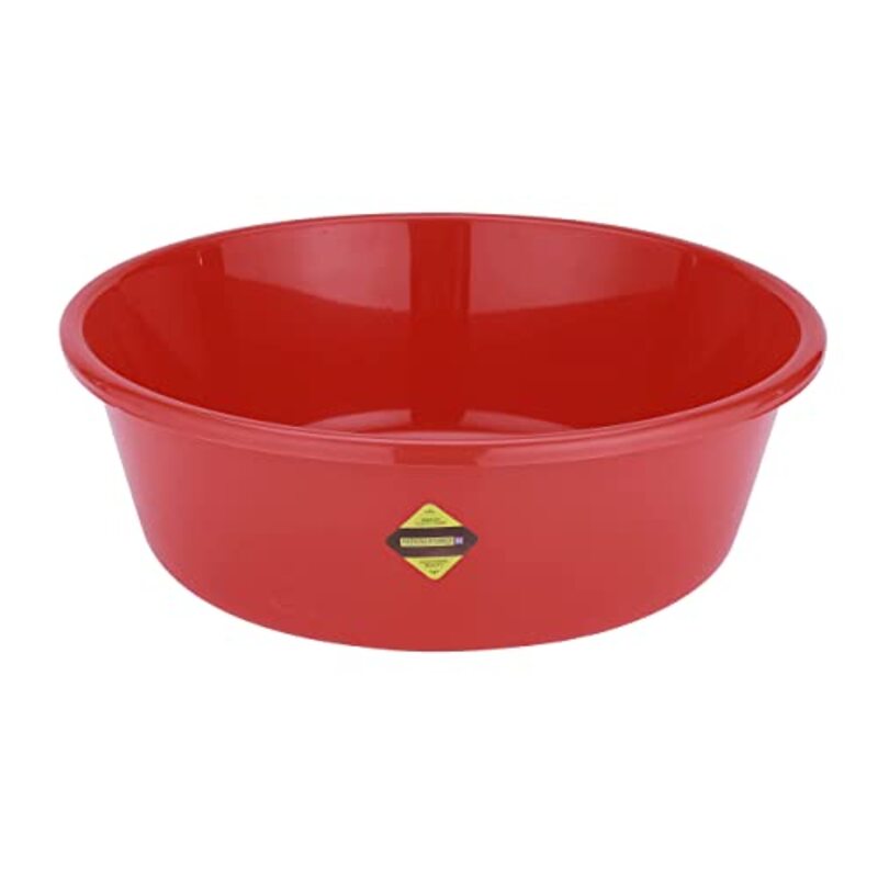 Royalford Plastic Basin Plasticware Tub with Ring, RF10708, Assorted Colours, 17L